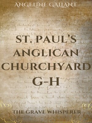 cover image of St. Paul's Anglican Churchyard G-H